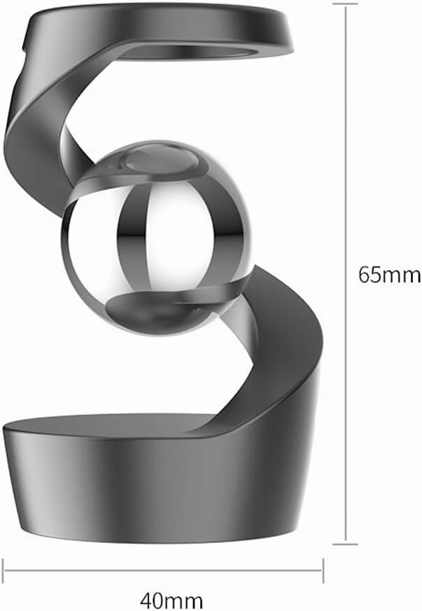 Generic Aerospace Aluminum Adult Fidget Spinner: Optical Illusion Desk Toy, Gravity-Defying Metallic Shape, Stainless Steel Sphere, Stress Relief Kinetic Sculpture (Golden Silver)