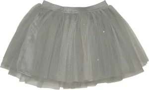 Girl's 7-16 Style Prodigy Netting Skirt, Silver - Size 10