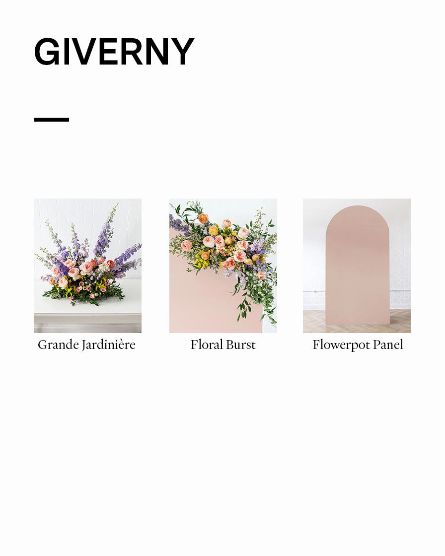 Giverny - Bellamy Panel with Floral Arrangements