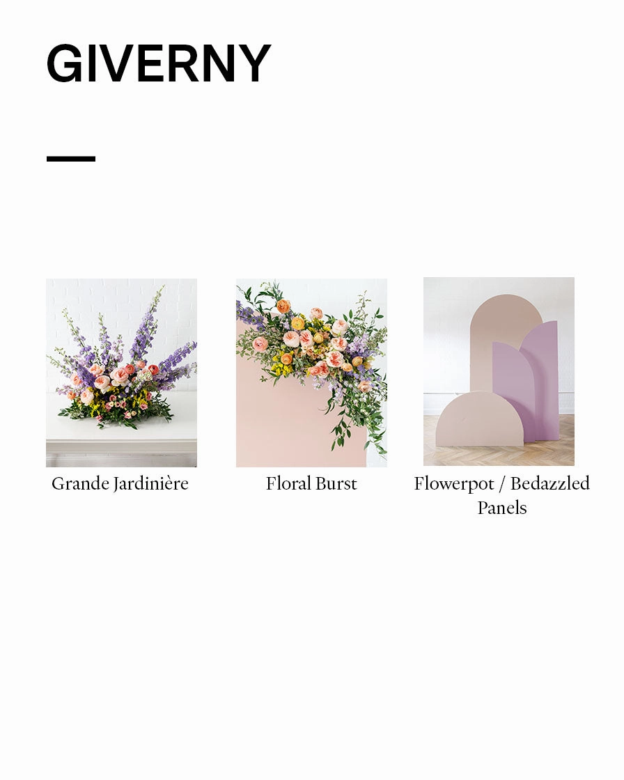 Giverny - Bellamy Panel with Floral Arrangements