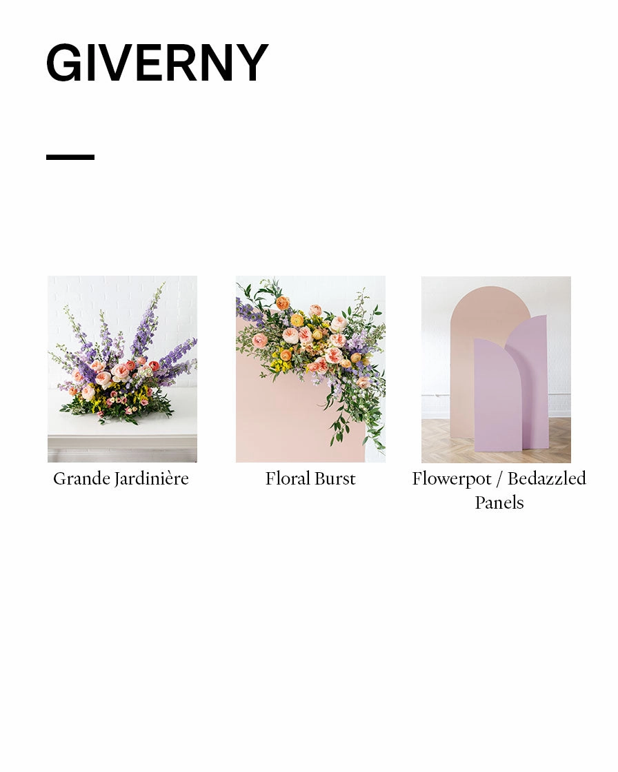 Giverny - Bellamy Panel with Floral Arrangements