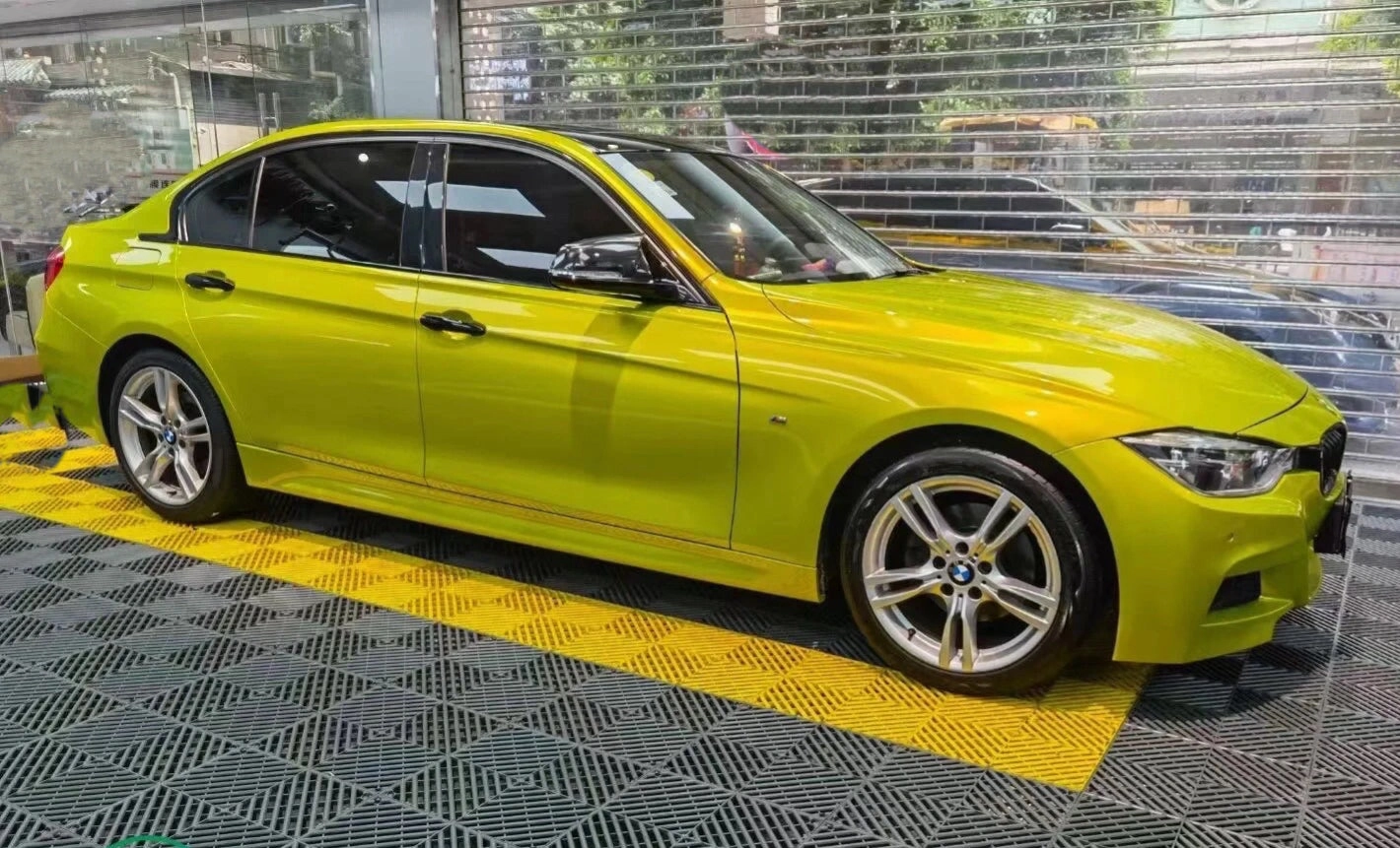 Gloss Metallic OSD Yellow Car Wrap