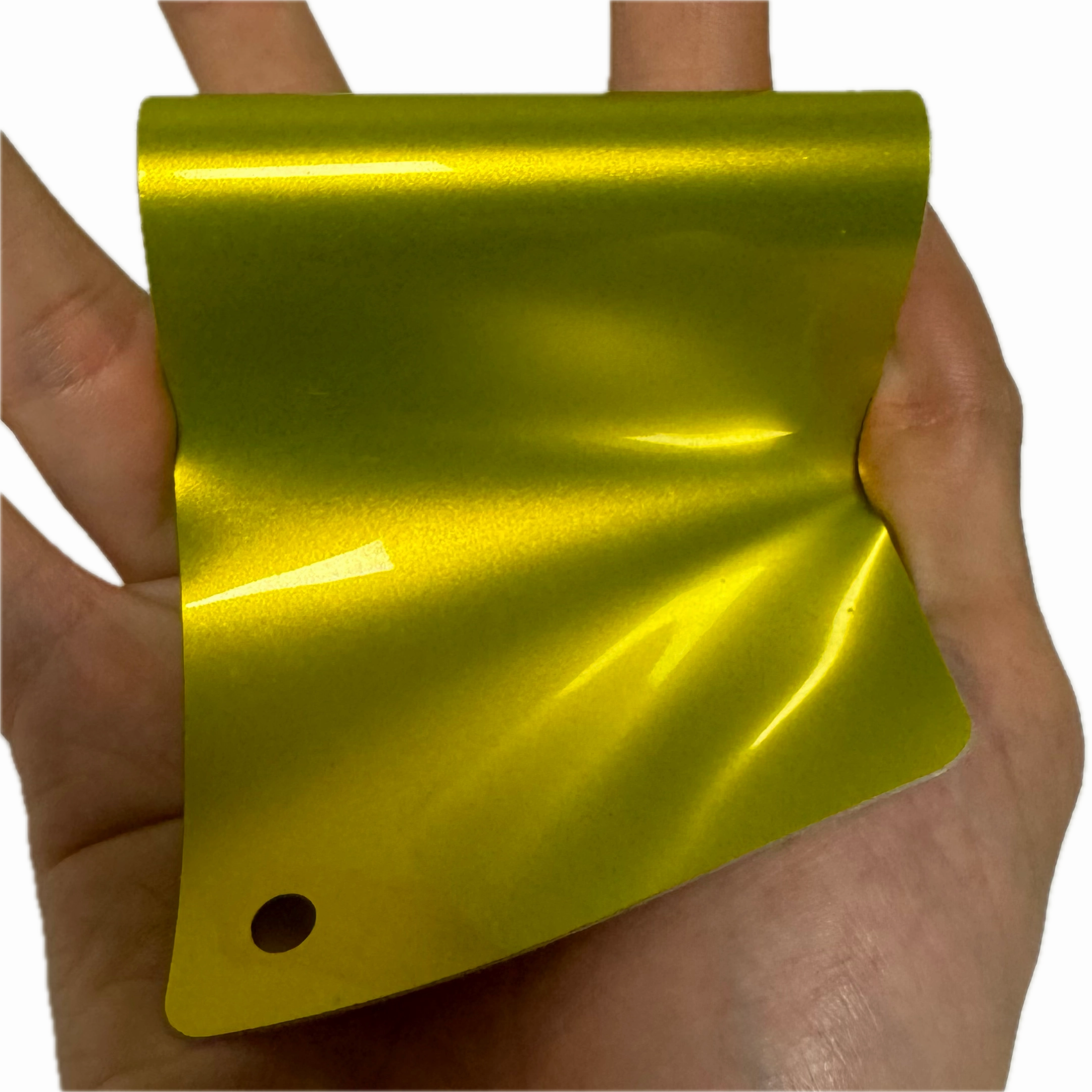 Gloss Metallic OSD Yellow Car Wrap