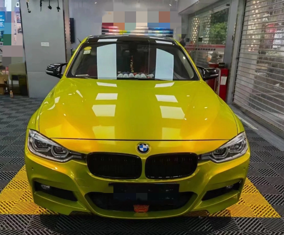 Gloss Metallic OSD Yellow Car Wrap