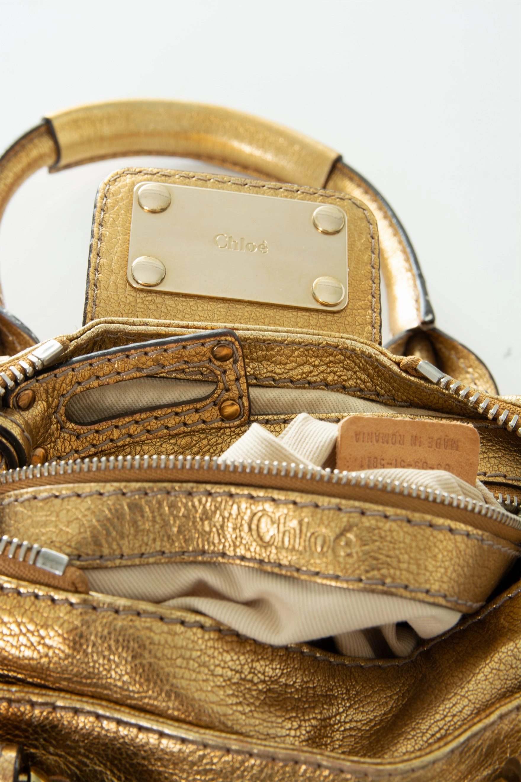 Gold Paddington Bag