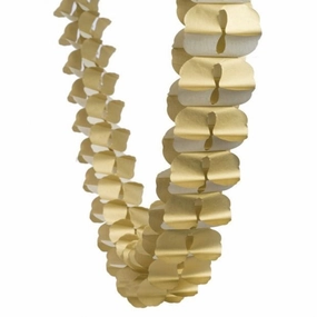 Gold Paper Honeycomb Garland