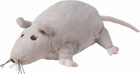 GOSIG RÅTTA soft toy, 23 cm, grey/beige