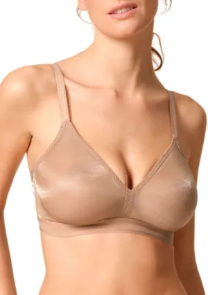 Gossard Glossies Bralette Bra Non-Wired Sheer Seamless Soft Cup Bras Lingerie Nude