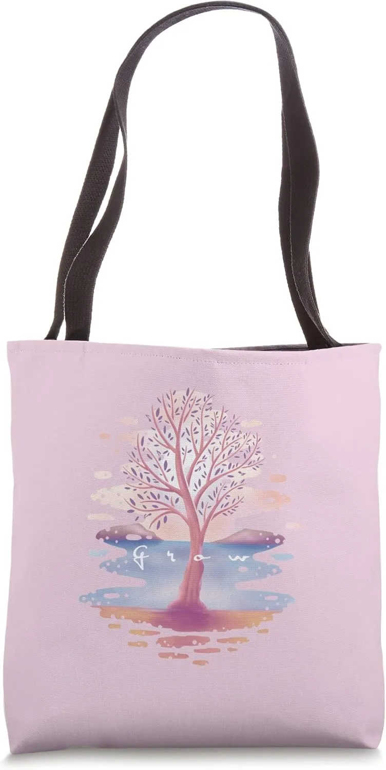 Grow, Alternate Pink Tote Bag