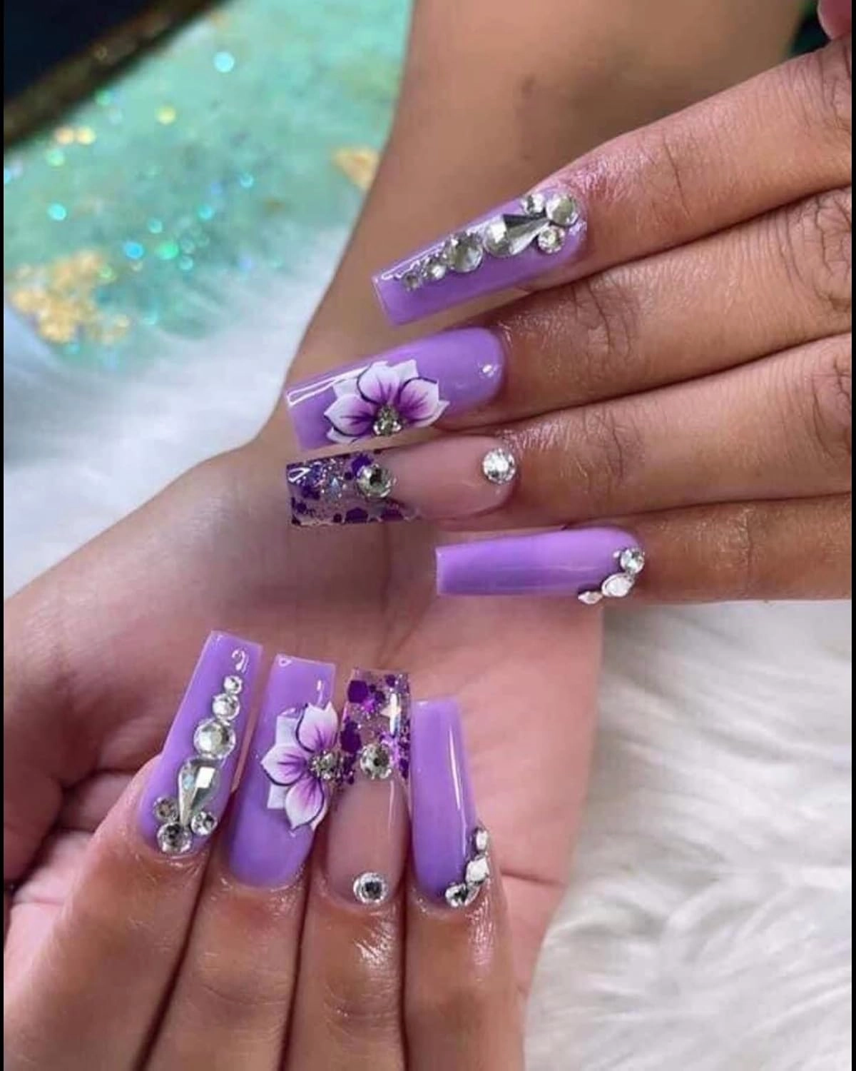 HaFLoNa- Set 24Pcs 3D Sweetheart - Enhance Your Artistic Projects with 3D Acrylic Flowers Handmade For Nail - Short & Medium Size | Exquisite Floral Accents for Crafts and Designs (3D Sweetheart)