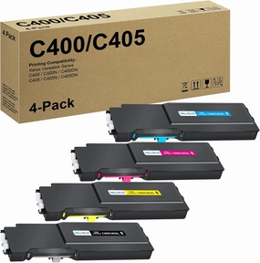 HALLOLUX VersaLink C400 C405 Toner Bundle Cartridge Replacement for Xerox 106R03512 106R03513 106R03514 106R03515 for VersaLink C400N C400DN C405N C405DN Printer (4 Pack, Black Cyan Magenta Yellow)