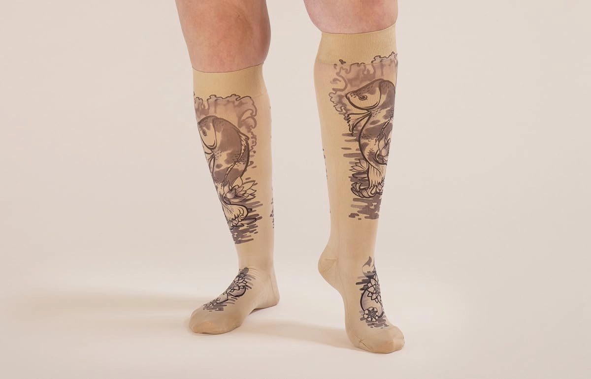 Harmony Beige Medical Graduated Compression Sock Pair 20-30mmHg
