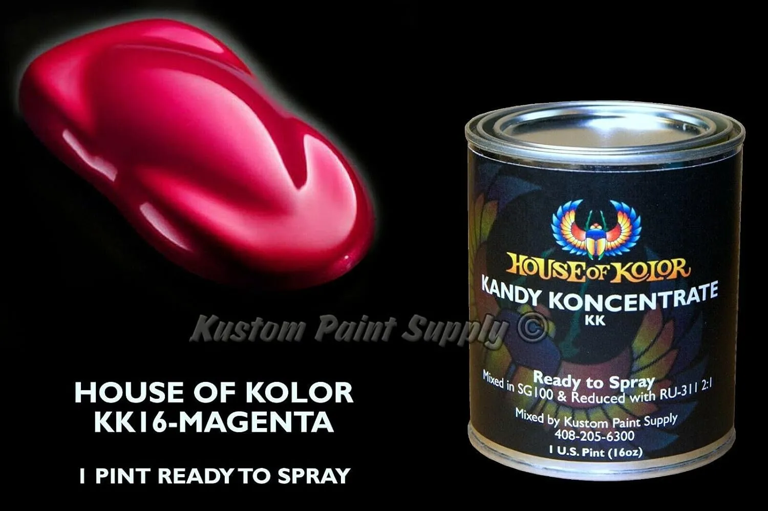 House of Kolor Magenta Kandy KK16 1 Pint Can Ready To Spray