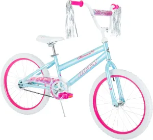 Huffy Illuminate Bike for Girls, 12/16/20 Inch Size Options, Ages 3  Years Old, Removable Training Wheels (12" and 16" Only), Multiple Color Options, Easy Assembly, Streamers, Adjustable Seat, Durable