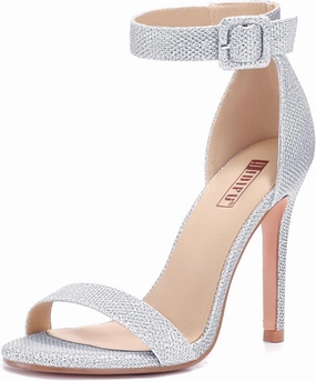 IDIFU Women's High Heels for Women Dressy Stiletto Heels Open Toe Heels Ankle Strap Heeled Sandals for Women on Wedding Party Homecoming