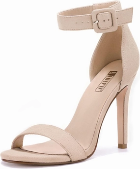 IDIFU Women's High Heels for Women Dressy Stiletto Heels Open Toe Heels Ankle Strap Heeled Sandals for Women on Wedding Party Homecoming