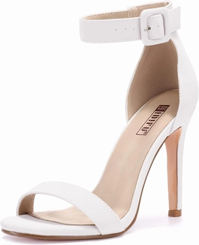 IDIFU Women's High Heels for Women Dressy Stiletto Heels Open Toe Heels Ankle Strap Heeled Sandals for Women on Wedding Party Homecoming