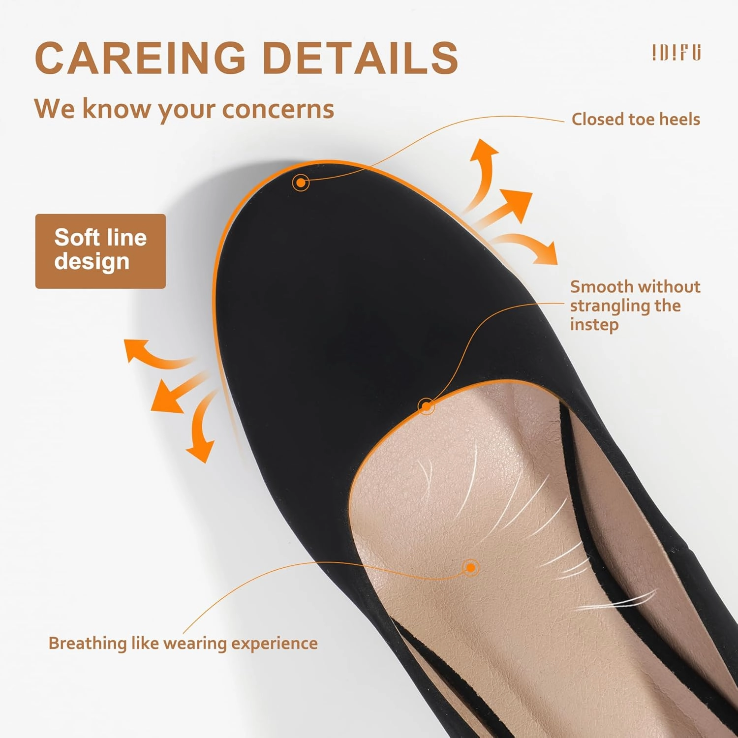 IDIFU Women's Sherry Dress Low Block Chunky Heels Pumps Closed Round Toe Shoes for Wedding Office Evening