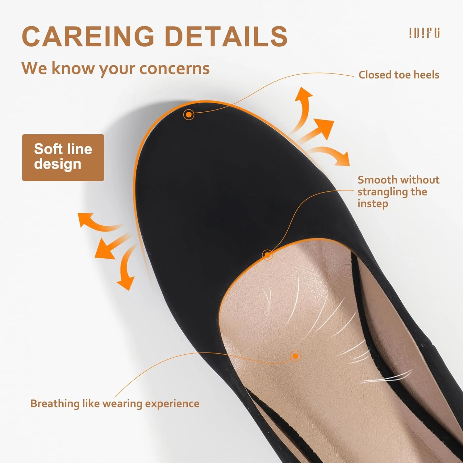 IDIFU Women's Sherry Dress Low Block Chunky Heels Pumps Closed Round Toe Shoes for Wedding Office Evening