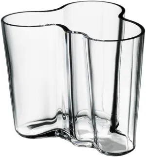 Iittala Aalto 3-3/4-Inch Clear Glass Vase