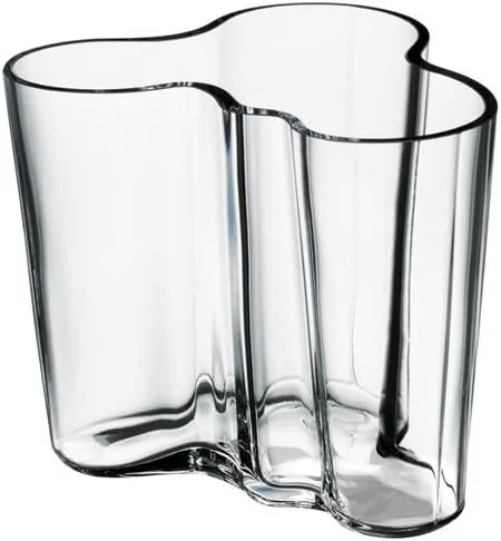 Iittala Aalto 3-3/4-Inch Clear Glass Vase