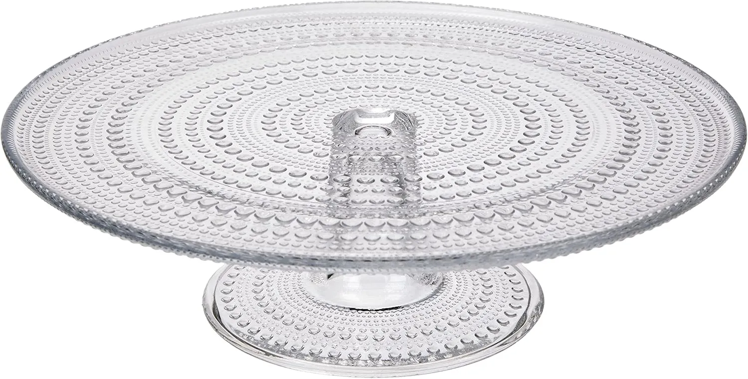 Iittala Kastehelmi Pie Plate, Transparent, Standard