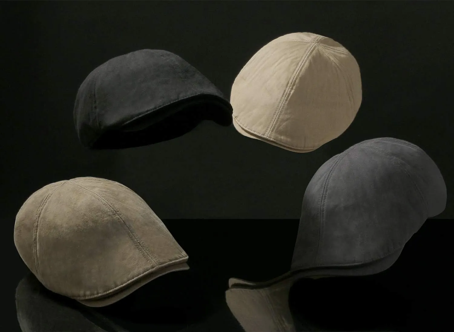 ililily Washed Cotton Flat Cap Cabbie Hat Gatsby Ivy Irish Hunting Newsboy Stretch Big Hat