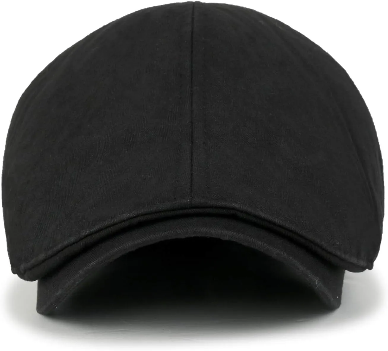 ililily Washed Cotton Flat Cap Cabbie Hat Gatsby Ivy Irish Hunting Newsboy Stretch Big Hat