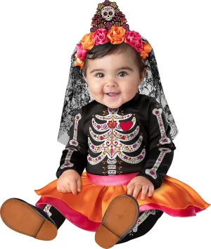 InCharacter Costumes Sugar Skull Sweetie Infant Costume, Medium