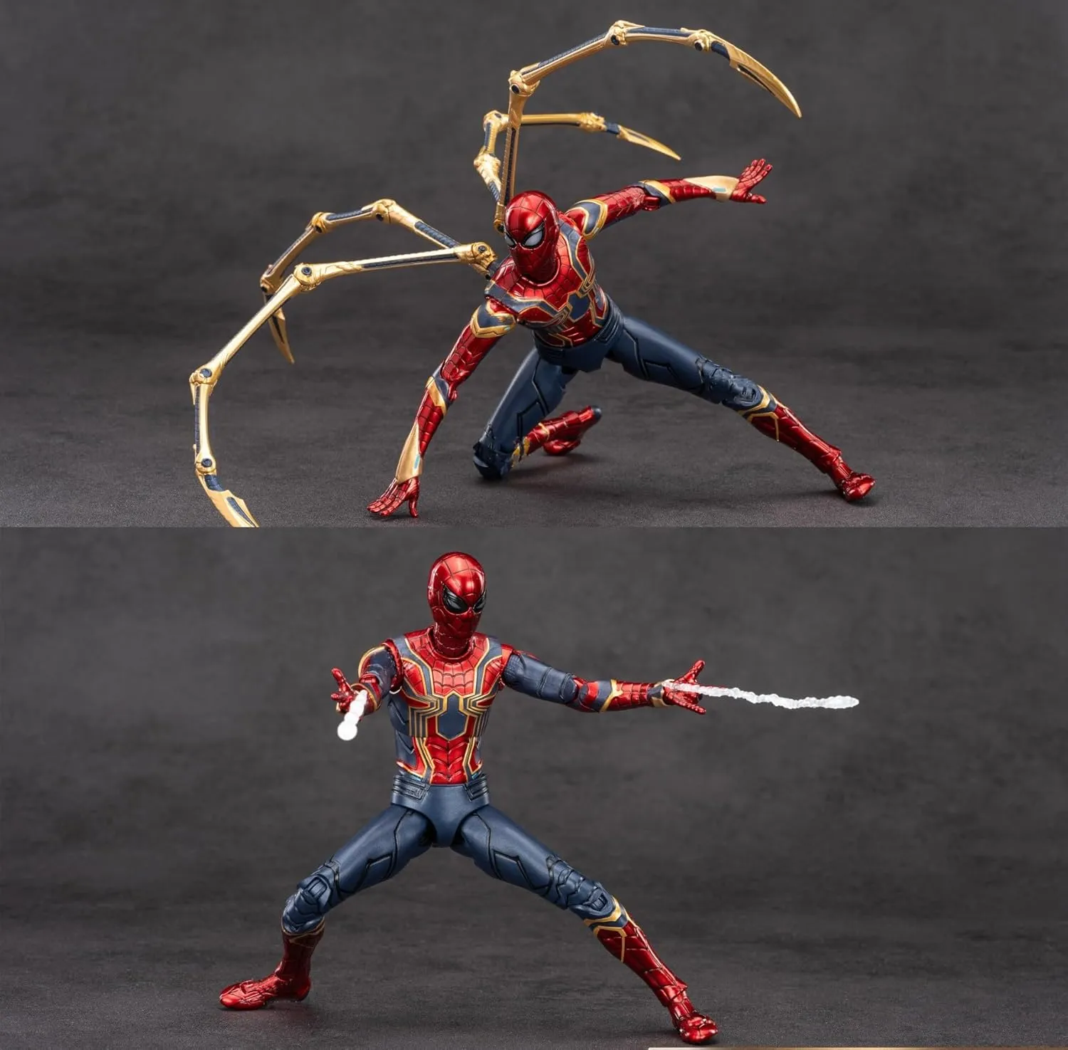 Iron Spider Action Figures 7inch 1/10 Scale All Joints Movable Superhero 2.0 Series Exquisite Collection Toy
