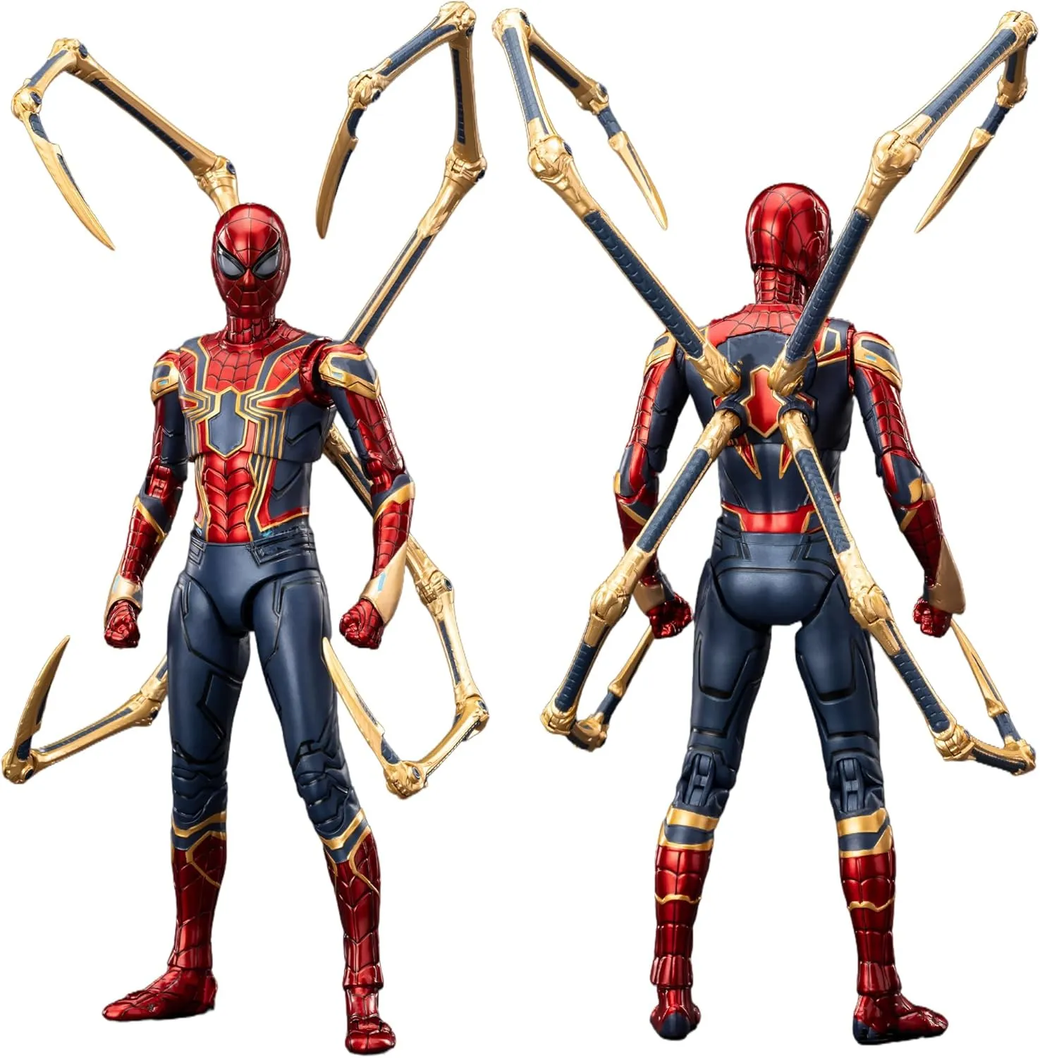 Iron Spider Action Figures 7inch 1/10 Scale All Joints Movable Superhero 2.0 Series Exquisite Collection Toy