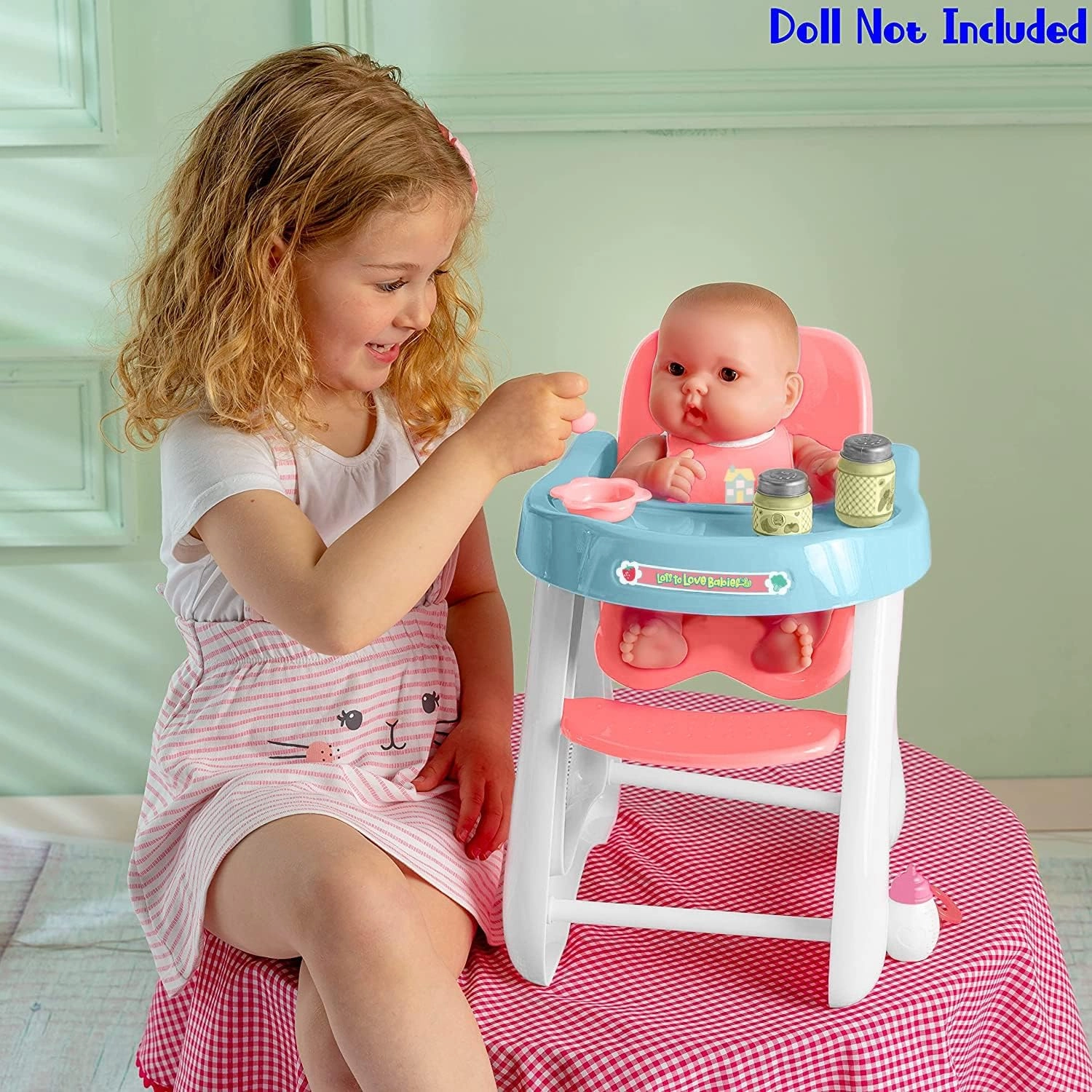 JC Toys for Keeps! High Chair & Accessory Set, 7/Set (BER25500)