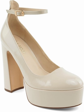 JENN ARDOR Women's Chunky Platform High Heels Closed Toe Block Pumps Ankle Strap Dress Wedding Party Pumps
