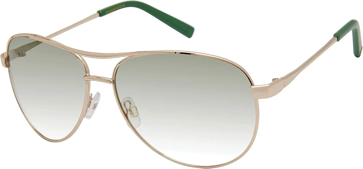 Jessica Simpson Women's J106 Iconic Metal Aviator Pilot Sunglasses with UV400 Protection