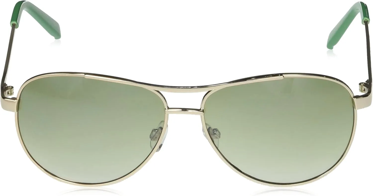 Jessica Simpson Women's J106 Iconic Metal Aviator Pilot Sunglasses with UV400 Protection