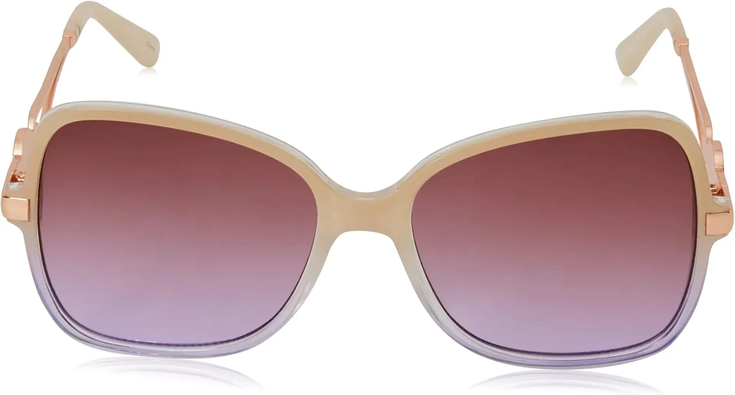 Jessica Simpson Women's J5234 Oversized Retro Butterfly Sunglasses