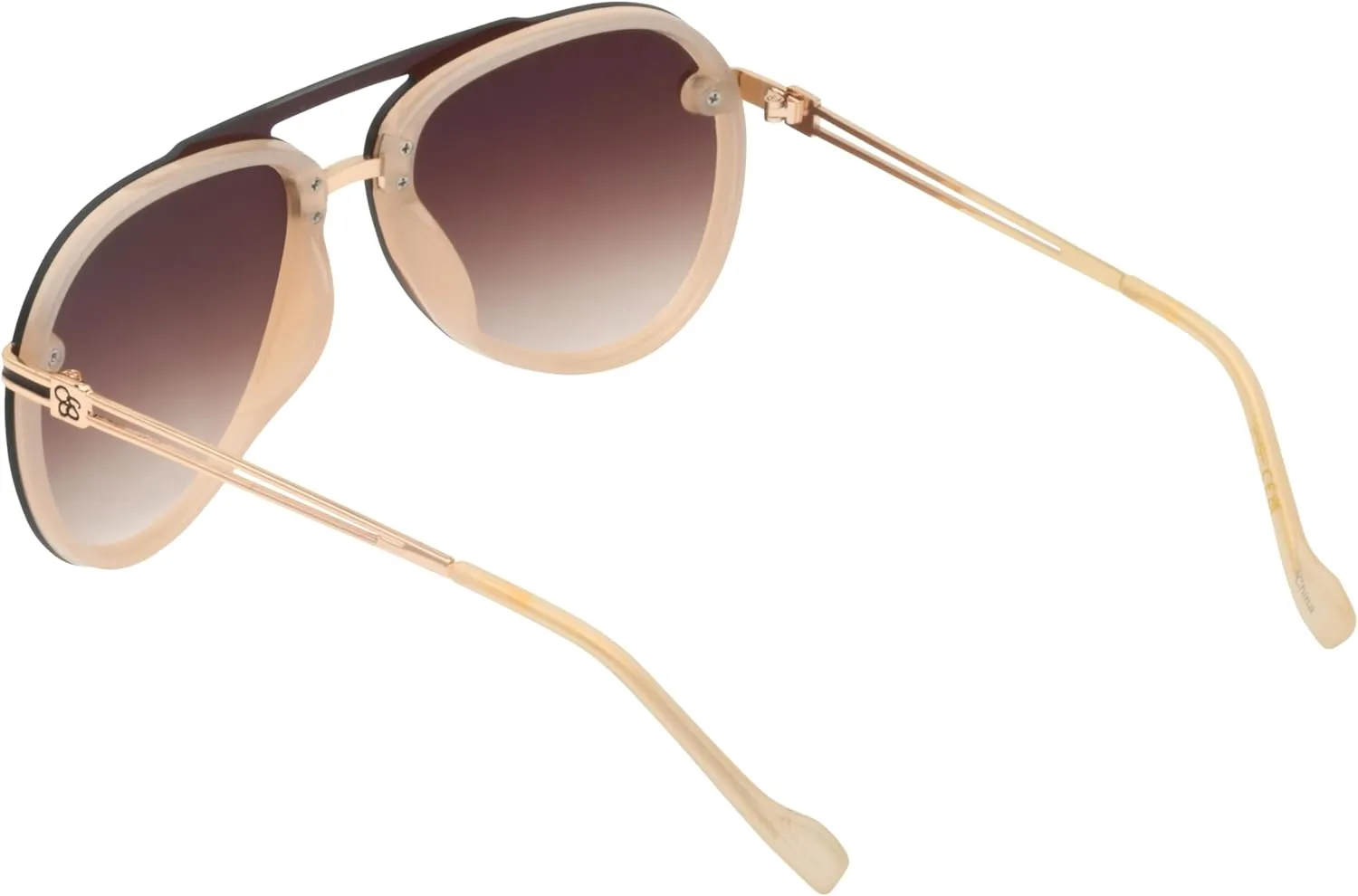Jessica Simpson Women's J6195 Modern Aviator Pilot Sunglasses with Uv400 Protection. Glam Gifts for Her, 65 Mm