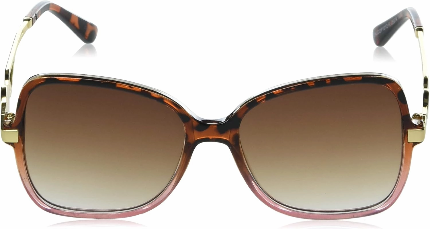 Jessica Simpson Women's J5234 Oversized Retro Butterfly Sunglasses