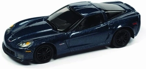 Johnny Lightning 2012 Chevrolet Corvette Z06 Supersonic Blue Metallic Classic Gold Collection Series Limited Edition to 12240 Pieces Worldwide 1/64 Diecast Model Car