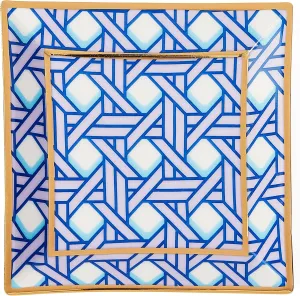Jonathan Adler Basketweave Square Tray