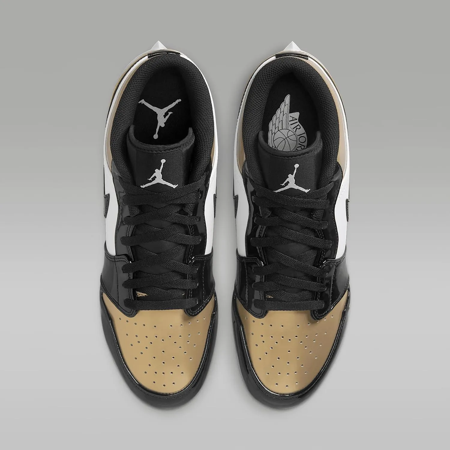 Jordan 1 Low TD Men's Football Cleat (FJ6245-701, Metallic Gold/White/Black)