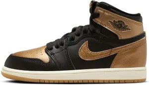 Jordan Little Kid's 1 Retro High OG Black/Metallic Gold-Sail (FD1412 071) - 11