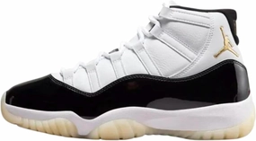 Jordan 11 Retro Gratitude Men's Lifestyle Shoes (White/Metallic Gold/Black) by JORDAN