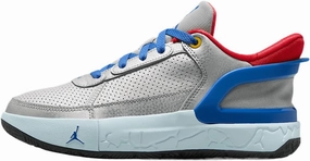 Jordan DAY1 EO Big Kids' Shoes (FQ1306-003, Metallic Silver/Light Crimson/Glacier Blue/Game Royal)