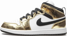 Jordan Kid's Shoes Nike Air 1 Mid SE (PS) Metallic Gold DC1422-700 (Numeric_3)