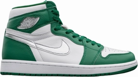 Jordan Men's Air 1 Retro High OG , Gorge Green/Metallic Silver-wh, 11.5