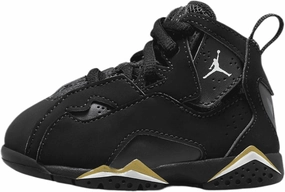 Jordan True Flight Baby/Toddler Shoes (Black/Metallic Gold/White)