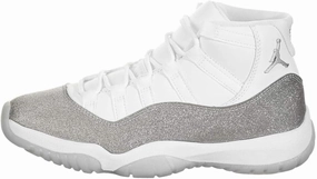Jordan Womens WMNS Air 11 Retro AR0715 100 Metallic Silver - Size 6W