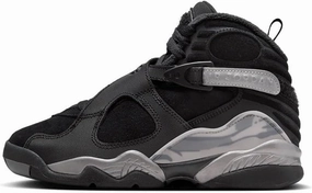 Jordan Youth Air 8 Winterized Gs Black - Black/Gunsmoke-Metallic Silver - Size 6.5Y