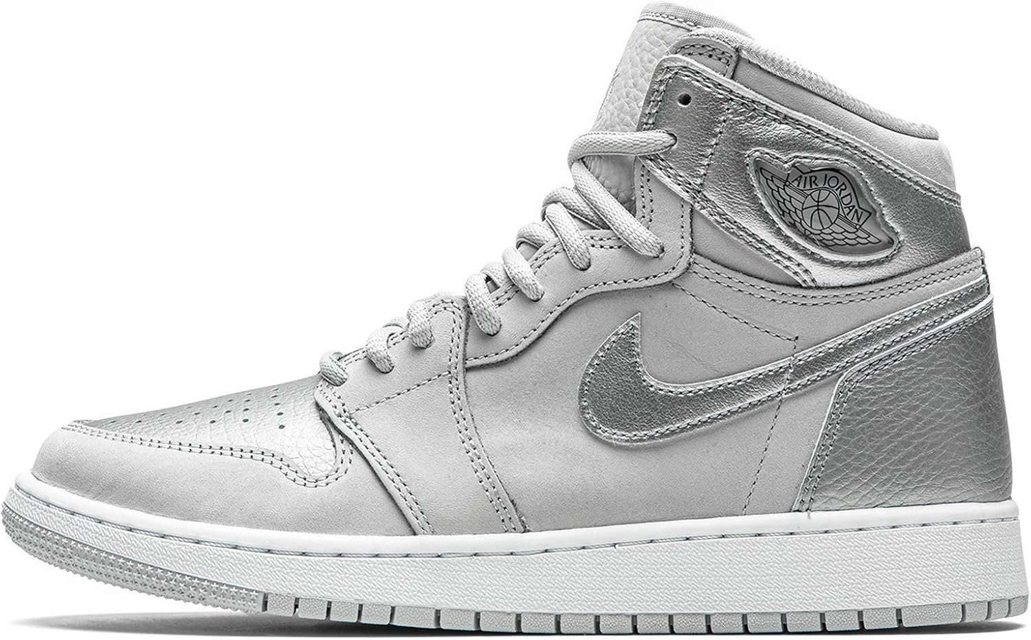 Jordan Youth Air Jordan 1 High OG GS 575441 029 Co.JP - Metallic Silver - Size 5.5Y